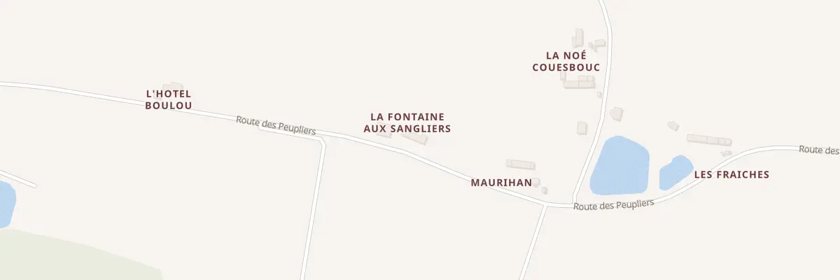 Plan du 625 Rte des Peupliers à Langouet