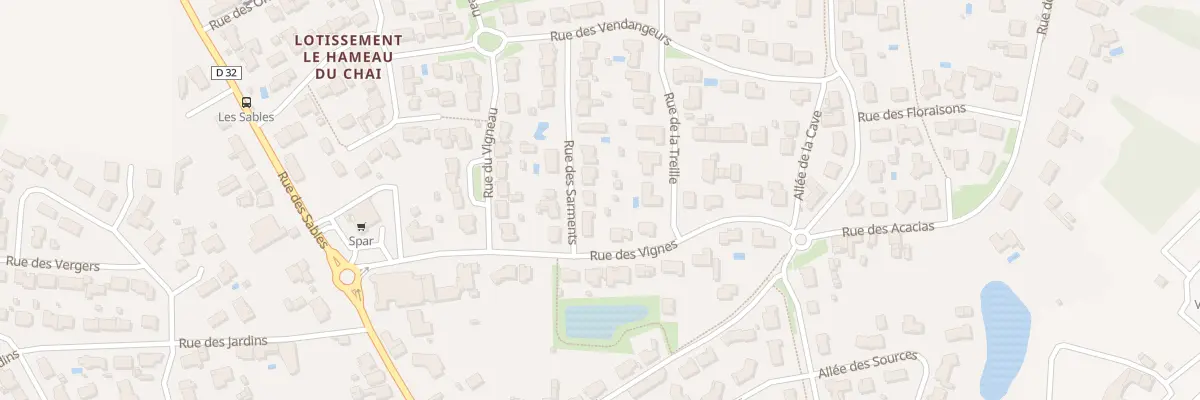 Plan du 14 Rue des sarments à Landevieille