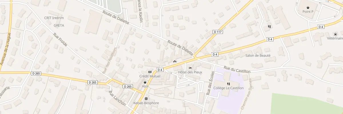 Plan du 64 Rue Centrale aux Pieux