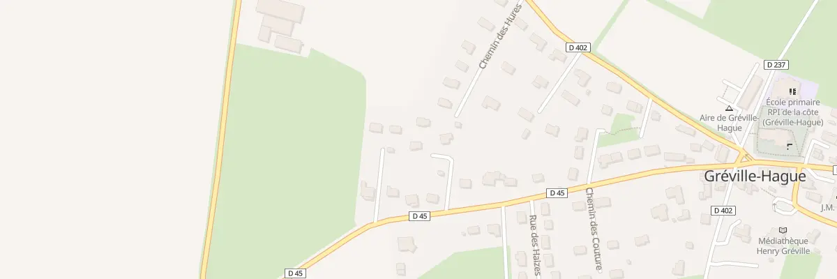 Plan du 1 Che du Mont - Greville à La Hague