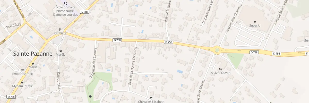 Plan du 28 Rue de l’Auditoire à Sainte-Pazanne
