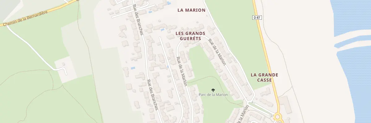 Plan du 47 Rue de la Marion aux Sables-d’Olonne