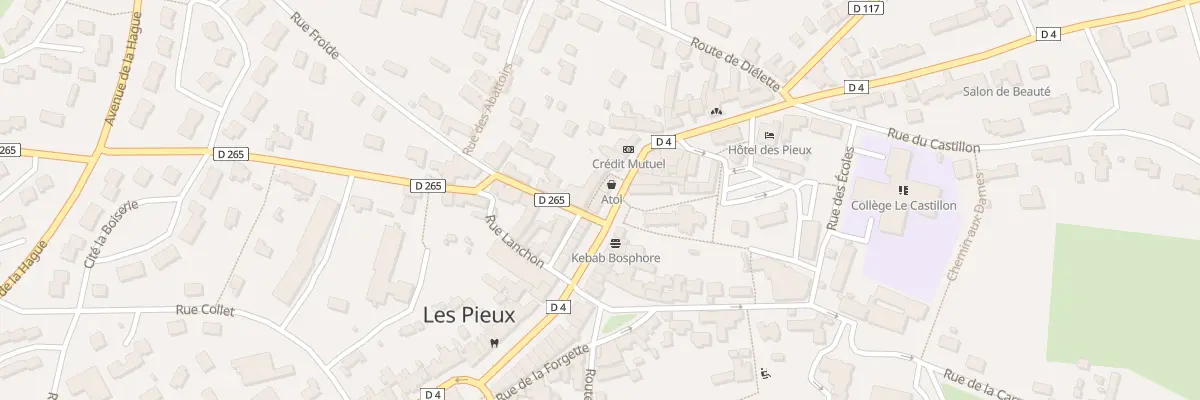 Plan du 36 Rue Centrale aux Pieux