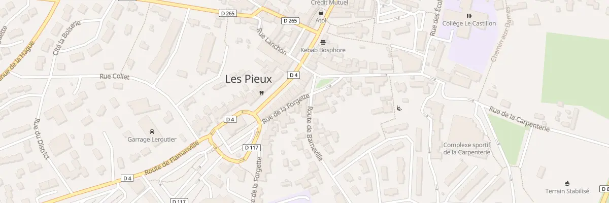 Plan du 13 Rue de la Forgette aux Pieux