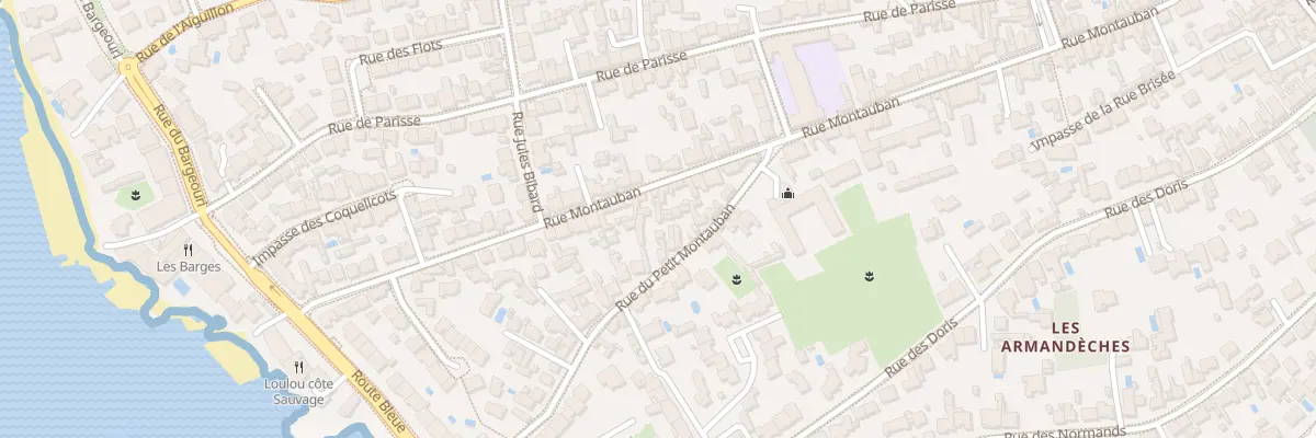 Plan du 75T Rue Montauban aux Sables-d’Olonne