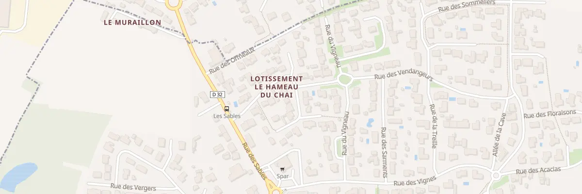 Plan du 1 All des Vignobles à Landevieille