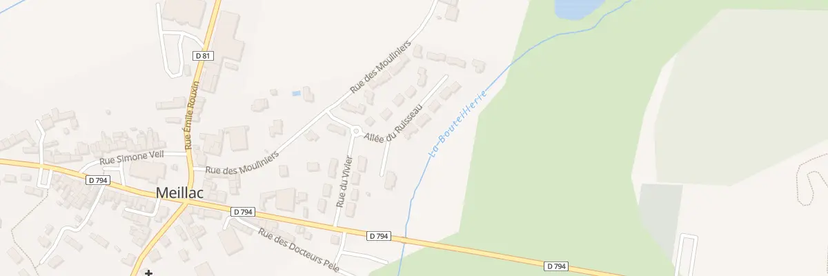 Plan du 3 All du Ruisseau à Meillac