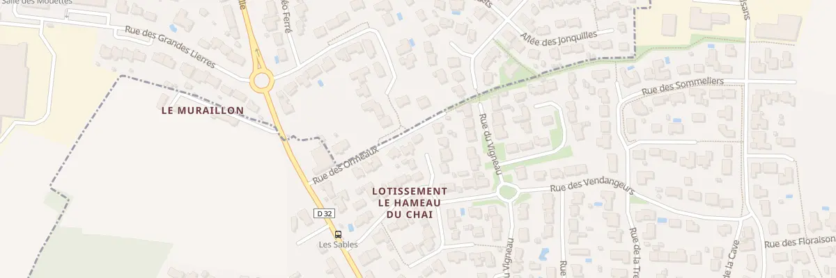 Plan du 6 All des Cépages à Landevieille
