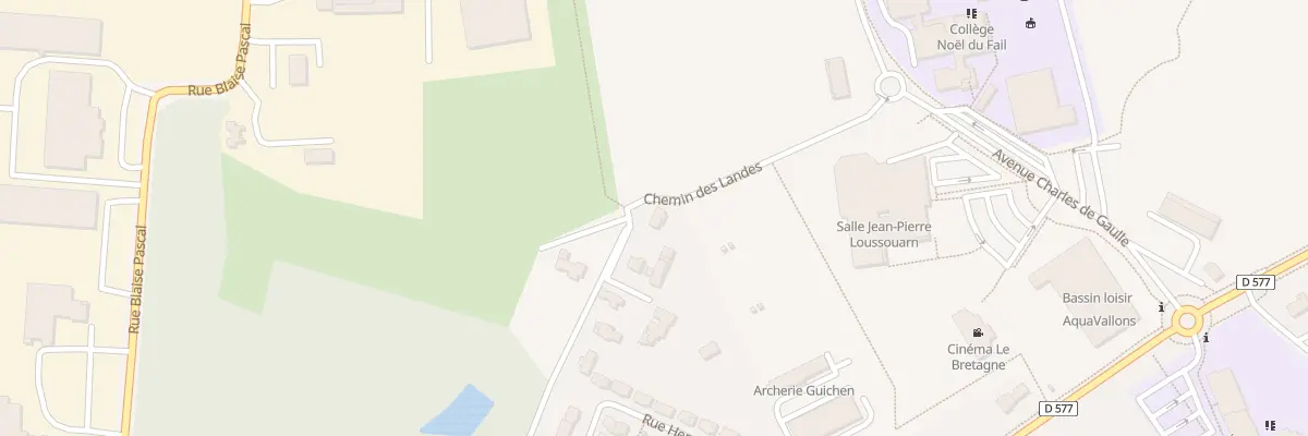 Plan du 9001 Che des Landes à Guichen