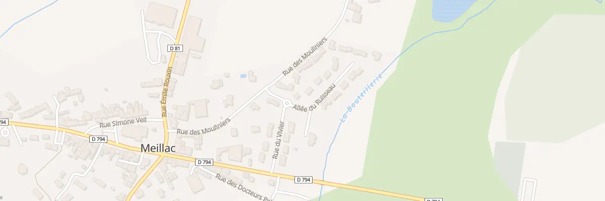 Plan du 18 All du Ruisseau à Meillac