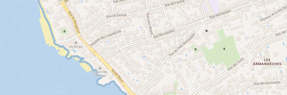 Plan du 95T Rue Montauban aux Sables-d’Olonne