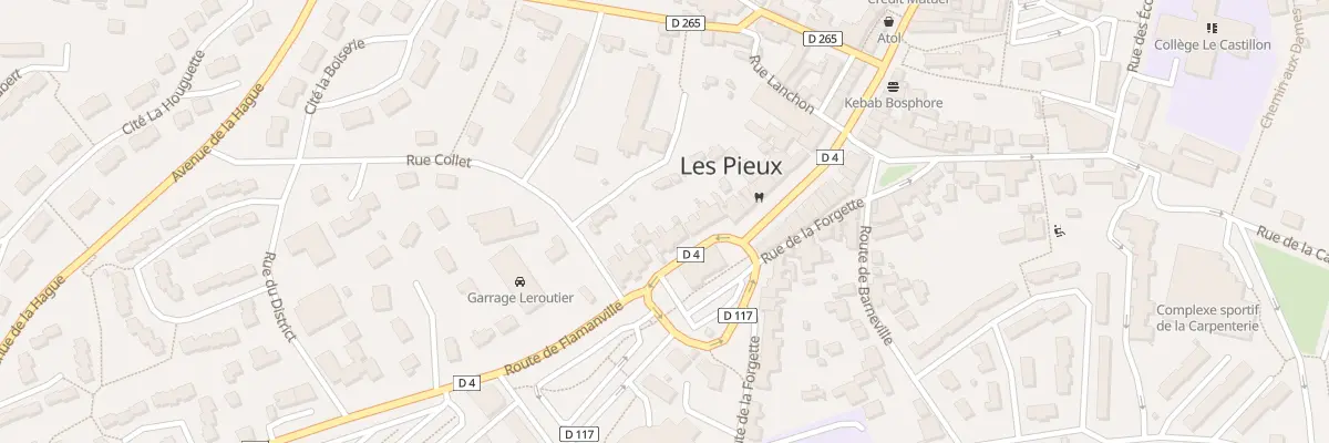 Plan du 11 Rte de Flamanville aux Pieux