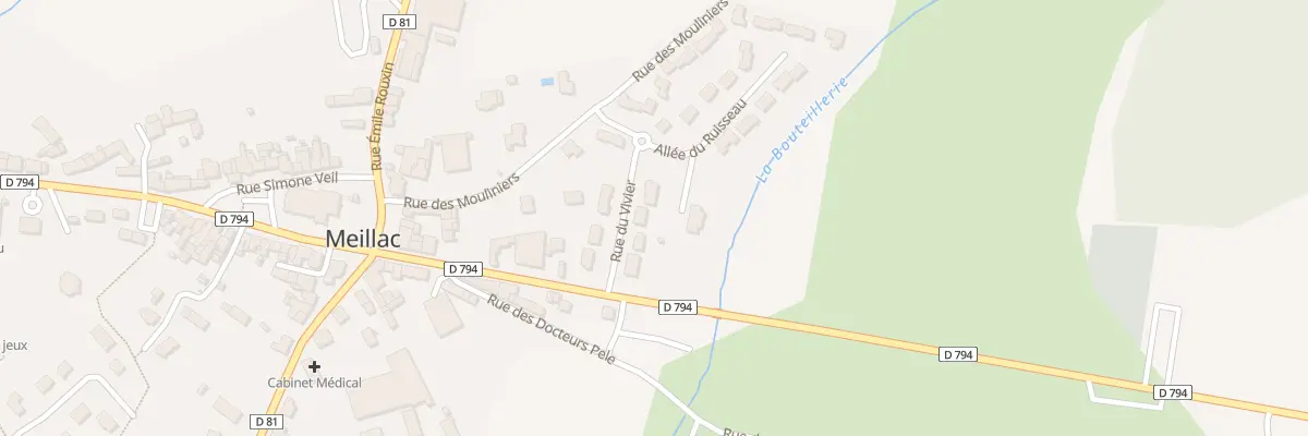 Plan du 5 Rue du Vivier à Meillac