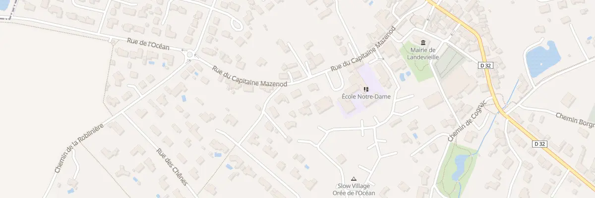Plan du 14 Rue du cap de mazenod à Landevieille