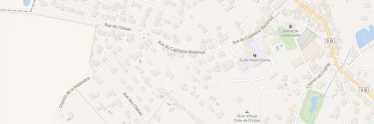 Plan du 20 Rue du cap de mazenod à Landevieille