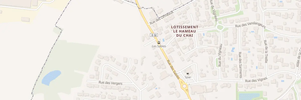 Plan du 3 Rue des sables à Landevieille