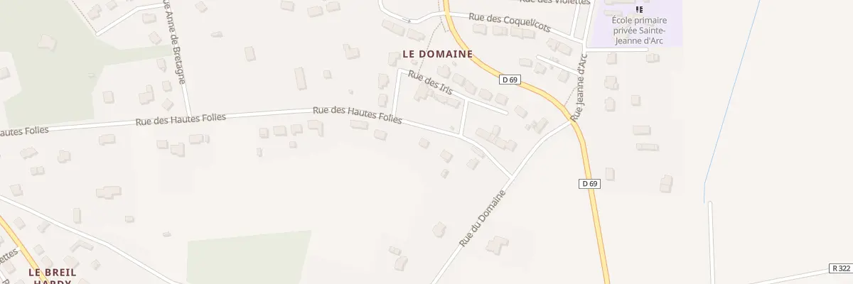 Plan du 6 Rue des Hautes Folies à Guipry-Messac