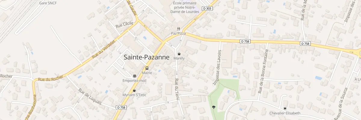 Plan du 1 Rue du Tenu à Sainte-Pazanne