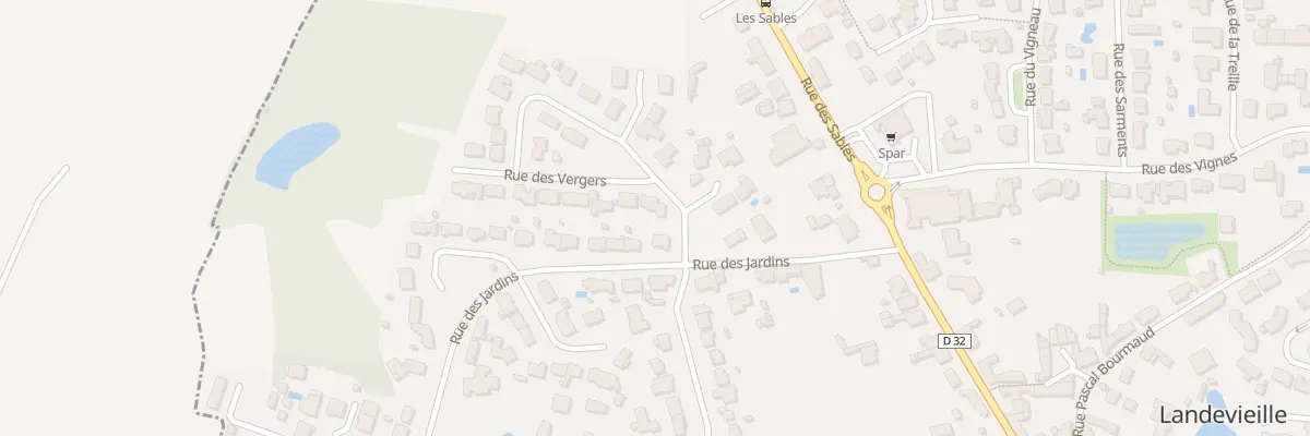 Plan du 2 Rue des vergers à Landevieille