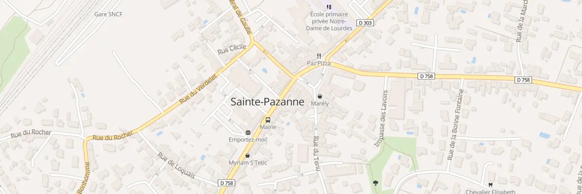 Plan du 5 Rue de l’Hotel de Ville à Sainte-Pazanne