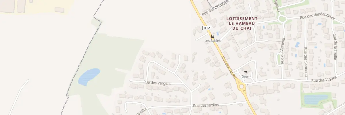 Plan du 2 Rue des néfliers à Landevieille