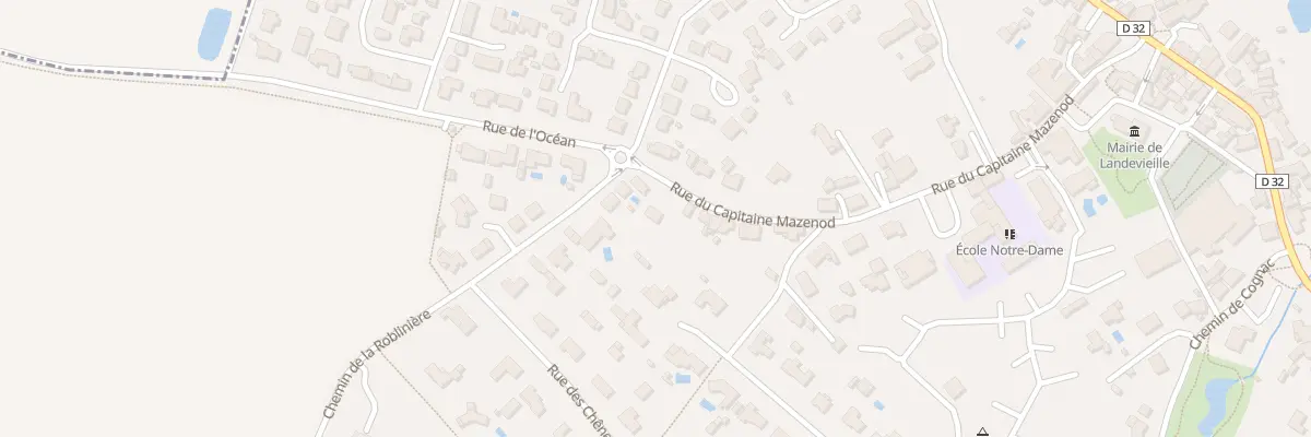 Plan du 16 Rue du cap de mazenod à Landevieille
