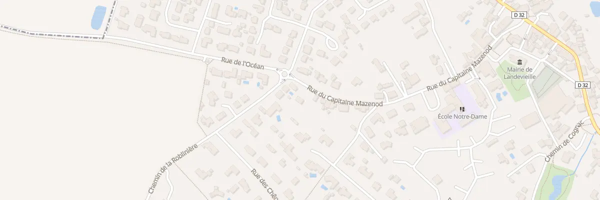 Plan du 30B Rue du cap de mazenod à Landevieille