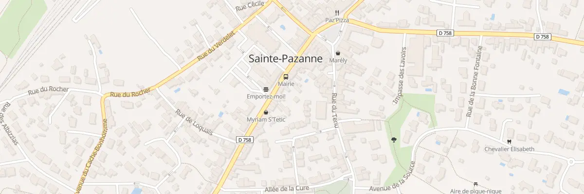 Plan du 25 Rue de l’Hotel de Ville à Sainte-Pazanne