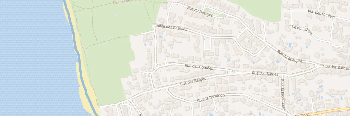 Plan du 13 Rue des Comées aux Sables-d’Olonne