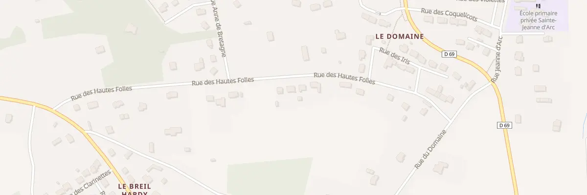 Plan du 16 Rue des Hautes Folies à Guipry-Messac