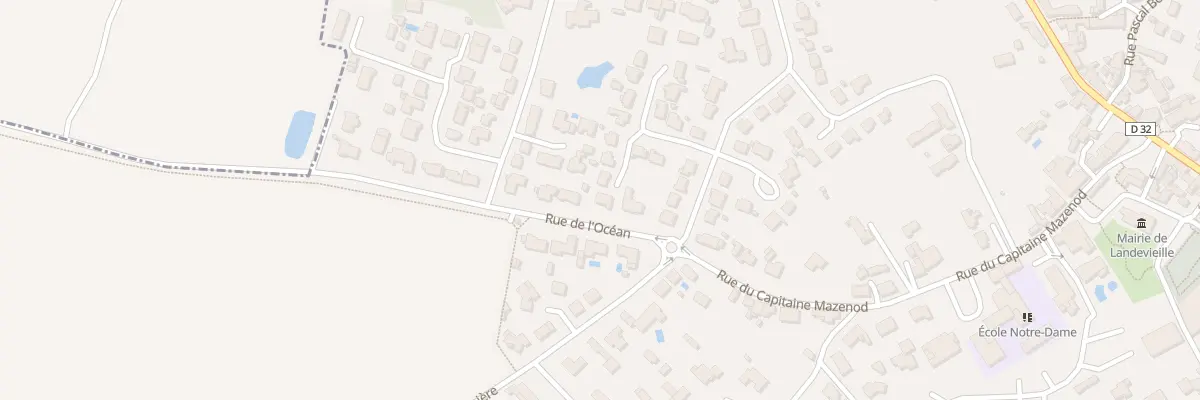 Plan du 3 Rue de l’océan à Landevieille