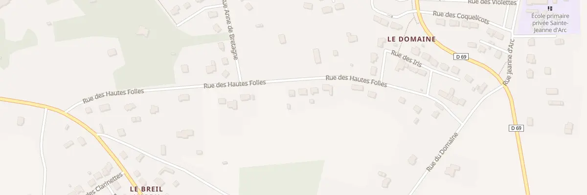 Plan du 18 Rue des Hautes Folies à Guipry-Messac