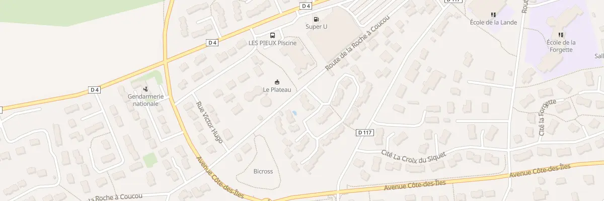 Plan du 1 Cité les Roches aux Pieux