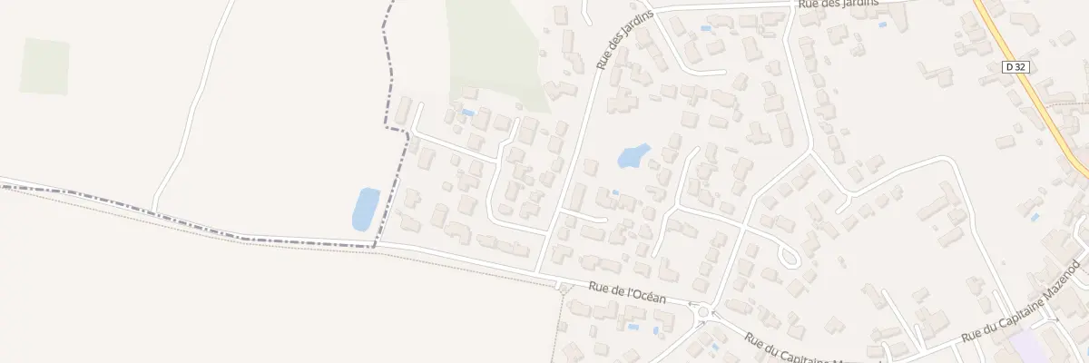 Plan du 34 Rue des jardins à Landevieille