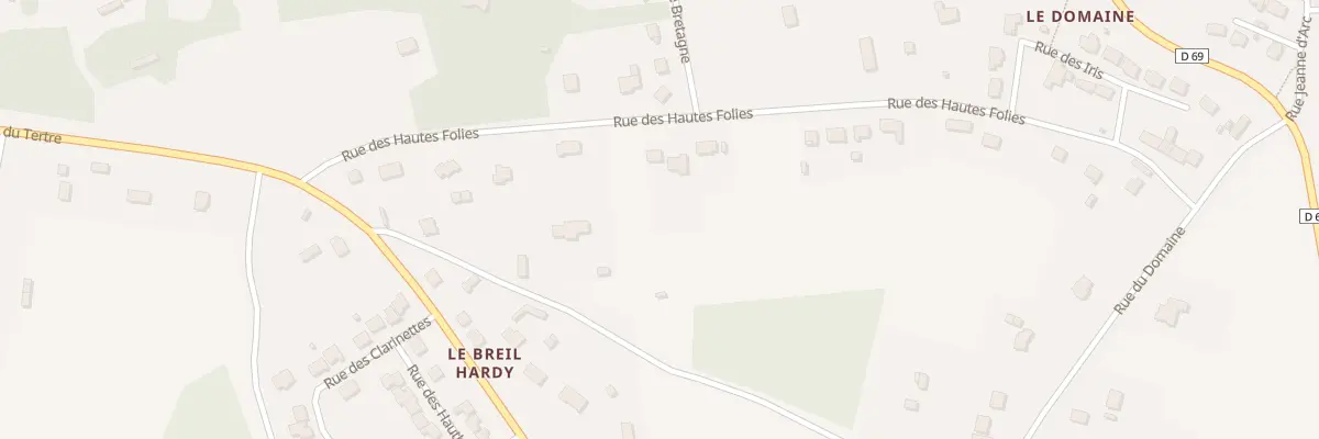 Plan du 28 Rue des Hautes Folies à Guipry-Messac