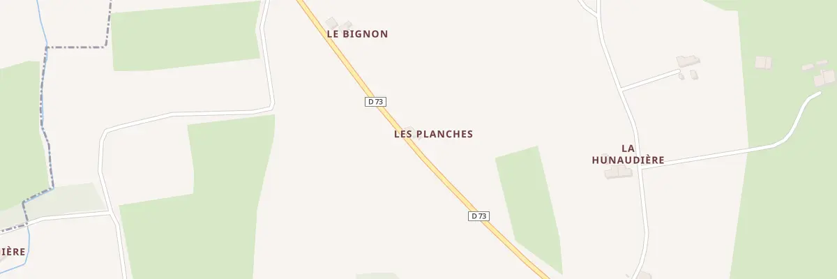 Plan du 5043 Les Planches à Meillac