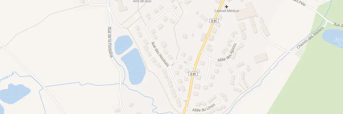 Plan du 1 Rue Les Houssais à Meillac