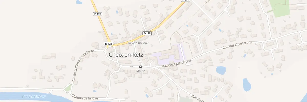 Plan du 1B Pl Saint Martin à Cheix-en-Retz