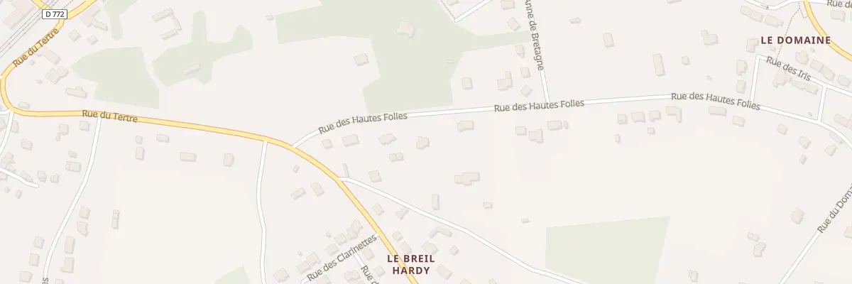Plan du 38 Rue des Hautes Folies à Guipry-Messac