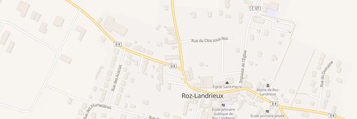 Plan du 1 Rue des Marais à Roz-Landrieux