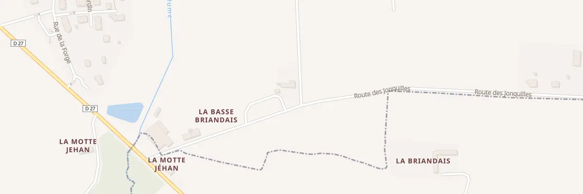 Plan du 5033 La Basse Briandais à Langouet