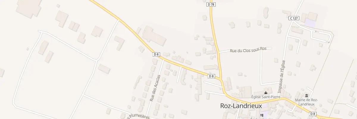 Plan du 6 Rue des Masses à Roz-Landrieux