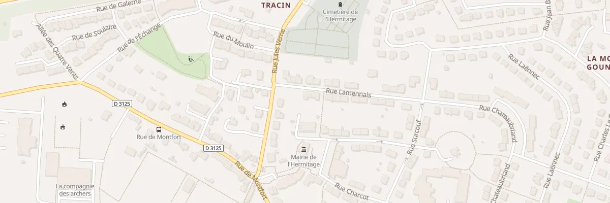 Plan du 2 Rue Lamennais à L’Hermitage