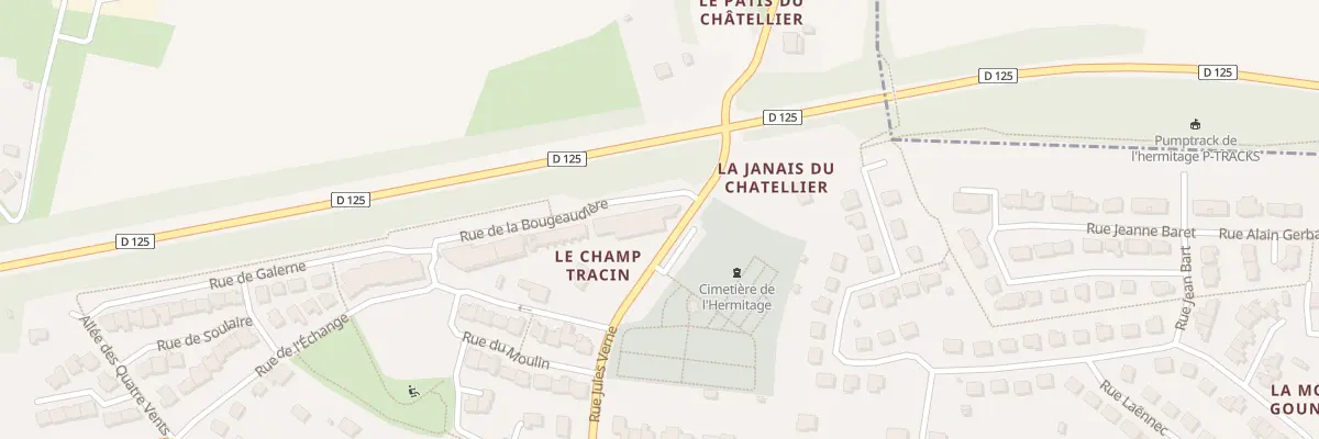 Plan du 1B Rue de la Bougeaudière à L’Hermitage