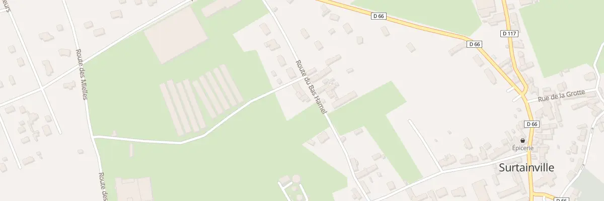 Plan du 25 Rte du Bas Hamel à Surtainville