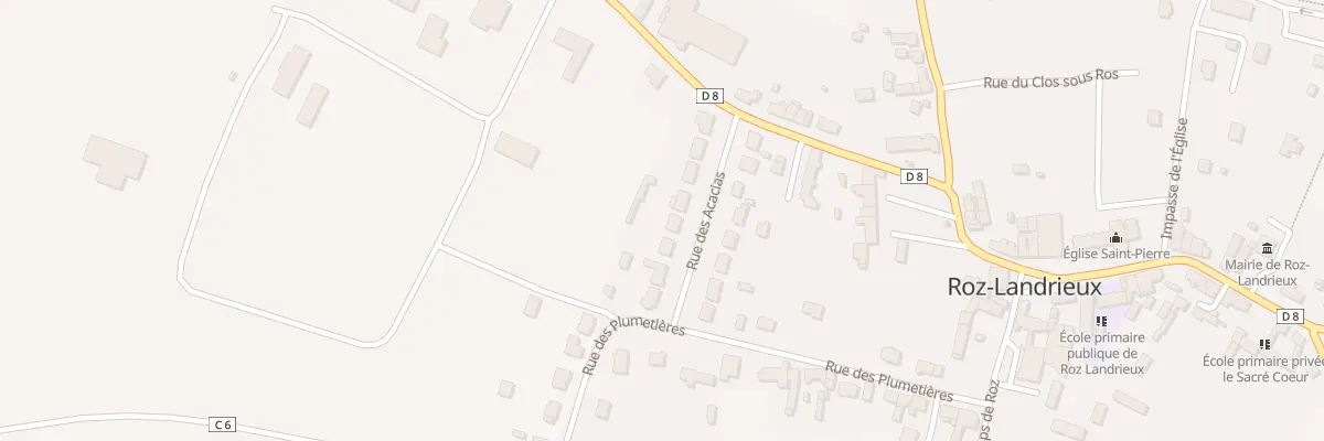 Plan du 10 Rue des Acacias à Roz-Landrieux