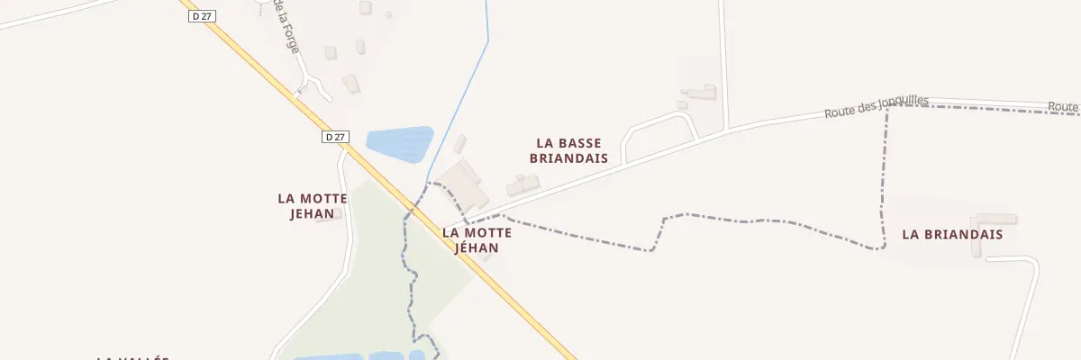 Plan du 93 Rte des Jonquilles à Langouet