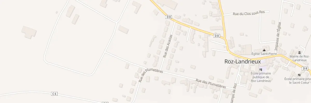 Plan du 12 Rue des Acacias à Roz-Landrieux