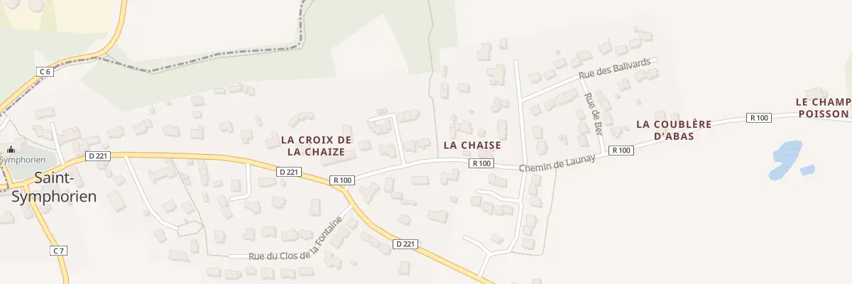 Plan du 21 La Croix de la Chaise à Saint-Symphorien
