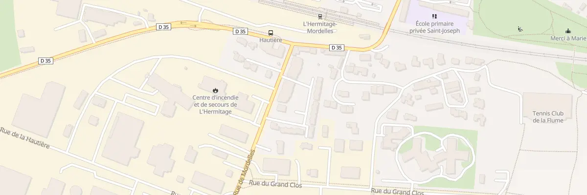 Plan du 1A Rue de Mordelles à L’Hermitage